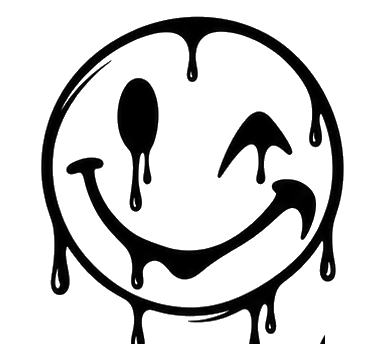 UROK drip smiley — Drop 001 artwork